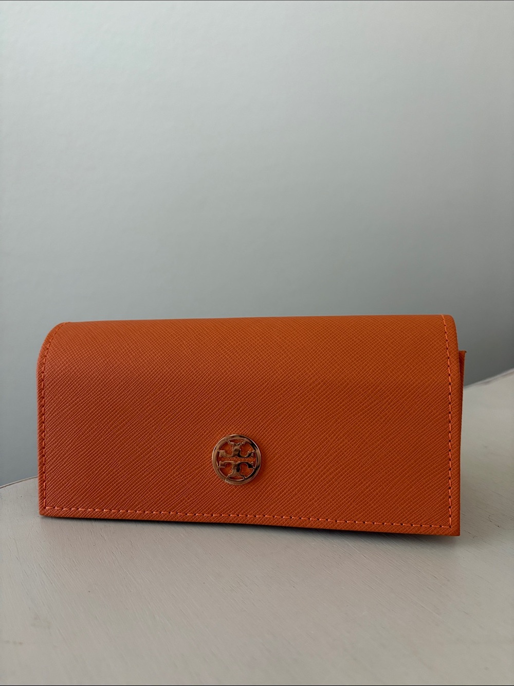 Tory Burch Orange Glasses Case